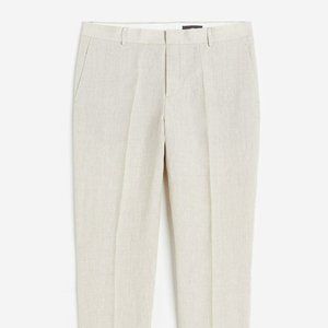 HM Linen Pants in Beige (Size 33R)